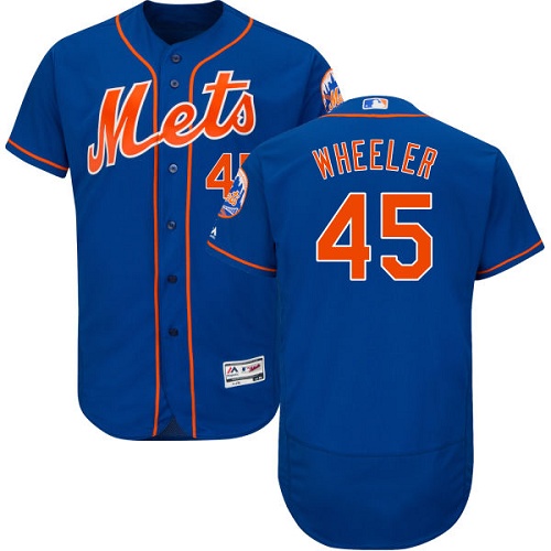 Mets #45 Zack Wheeler Blue Flexbase Authentic Collection Stitched MLB Jersey